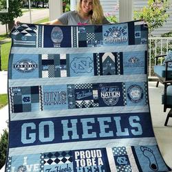 Ncaa North Carolina Tar Heels Quilt Blanket #175