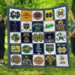 ncaa notre dame fighting irish 3d customized personalized quilt blanket 218 d2509498