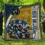 ncaa notre dame fighting irish quilt blanket 189 d2455997
