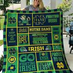ncaa notre dame fighting irish quilt blanket 192 d2456017