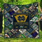 ncaa notre dame fighting irish quilt blanket 196 d2437694