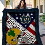 ncaa notre dame fighting irish quilt blanket 213 d2437788