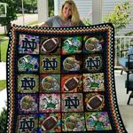 ncaa notre dame fighting irish quilt blanket 214 d2437619