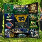 ncaa notre dame fighting irish quilt blanket 215 d2455582