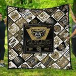 ncaa oakland golden grizzlies quilt blanket 1272 d2455649
