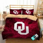 ncaa oklahoma sooners 2 logo v 3d duvet cover bedding sets d2133449