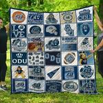 ncaa old dominion monarchs quilt blanket 1307 d2456200