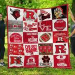 ncaa rutgers scarlet knights quilt blanket 560 d2456126