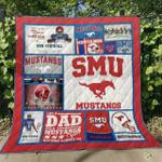 ncaa smu mustangs quilt blanket 1104 d2455635