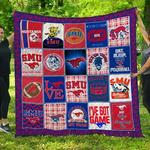 ncaa smu mustangs quilt blanket 1106 d2455589