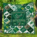 ncaa south florida bulls quilt blanket 1122 d2455667
