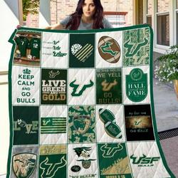 Ncaa South Florida Bulls Quilt Blanket #1125