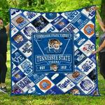 ncaa tennessee state tigers quilt blanket 1544 d2455618