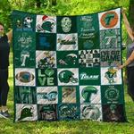 ncaa tulane green wave quilt blanket 1140 d2456206