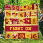 ncaa usc trojans quilt blanket 685 d2455971