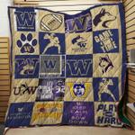 ncaa washington huskies quilt blanket 697 d2456077