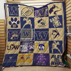 Ncaa Washington Huskies Quilt Blanket #697