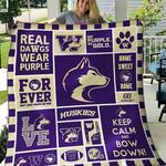 ncaa washington huskies quilt blanket 698 d2455973