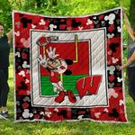 ncaa wisconsin badgers quilt blanket 571 d2455630