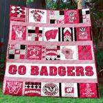 ncaa wisconsin badgers quilt blanket 578 d2455821