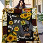 nd 02 sunflower dachshund quilt quilt d2420367