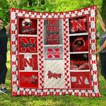 nebraska cornhuskers football 1 quilt blanket fan made d2452126