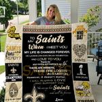 new orleans saints to my son quilt blanket d2418349