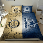 new orleans saints x cowboys bedding set quilt fleece blanket w140921 d2171735