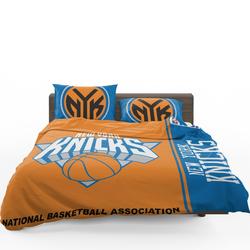 New York Knicks Nba Basketball Bedding Set Duvet Cover Basketball Home Decor For Fans