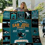 nhl san jose sharks 17 quilt blanket d2454368