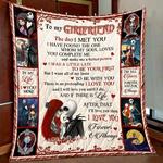 nightmare before christmas jack and sally to my girlfriend i love you quilt blanket w120811 0