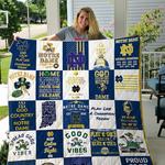 notre dame fighting irish kilbane family custom quilt blanket d2470981