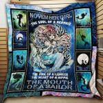 november girl the soul of a mermaid cl18100527mdq quilt blanket d2480354