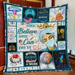 nurse she believed she could so she did quilt blanket d2448495