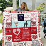 nurse to my son love mom quilt blanket d2418873