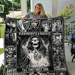 oakland raiders halloween quilt blanket d2452259