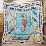 ocean seahorse cl19100634mdq quilt blanket d2479746