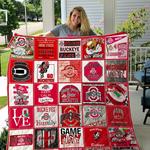 ohio state buckeyes football quilt blanket fan made d2456653