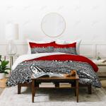 ohio state buckeyes red gs cl nt1511 bedding set d2159164