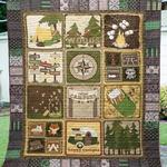 out in the woods camping quilt tdhmj d2486666