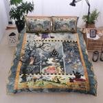 owl witch pumpkin spider cat moon halloween bedding set all over prints d2119561