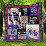 pabst blue ribbon funny gift for beer lover quilt d2422619