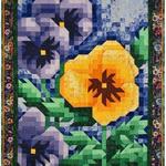 pansy mosaic hur quilt ak d2487419
