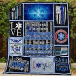 paramedic i hear the voice of the lord saying quilt blanket great customized gifts for birthday 0