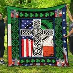 patrick cross irish flag cl14100384mdq quilt blanket d2481680