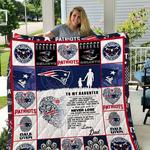 patriots to my daughter love dad quilt d2423102