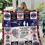 patriots to my daughter love mom quilt d2423101