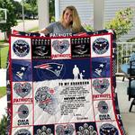 patriots to my grandson love grandpa quilt d2423100