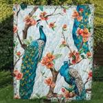 peacock on the tree cherry cl2100400mdq quilt blanket d2483089