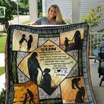 perosonalized to my son from mom never forget your way back home quilt blanket great customized 0